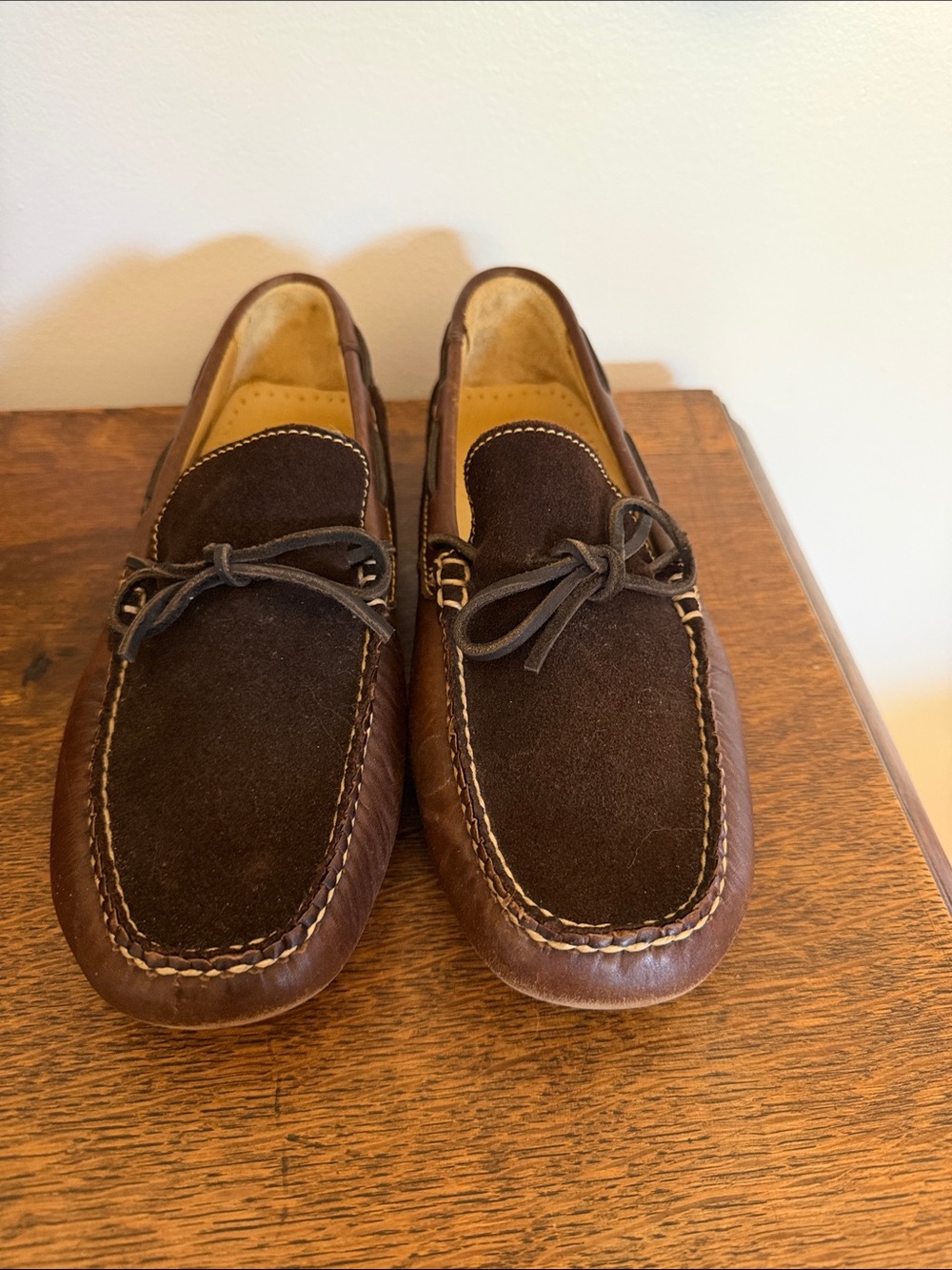 Men’s Ernest Hemingway Leather & Suede Driving Moccasins Size 9